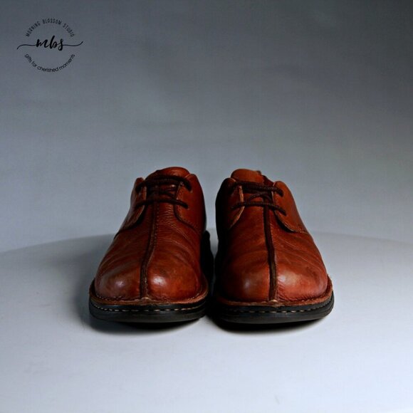 UGG 5527 Split Toe Leather Oxford Dress Shoes‎ Brown Men 8 main image 4